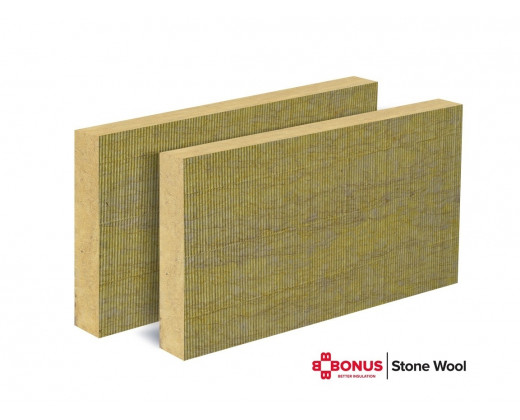 Фасадна каменна вата PREMIUM F TR 7.5, 1200×600 мм, ≥ 7.5 kPa