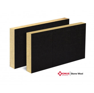 Каменна вата 50 кг./куб.м. каширана с черен воал - Gold Black