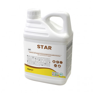 Лак за паркет на водна основа STAR - LD Полумат