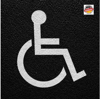 Parking Space Marking Stencil for People with Disabilities - 60 × 60 cm