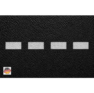 Dashed Line Marking Stencil - 100 cm, 12 cm Line Width