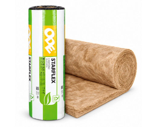 Стъклена вата, минерална, кафява, 50 мм - ODE Starflex Blanket UF D-12