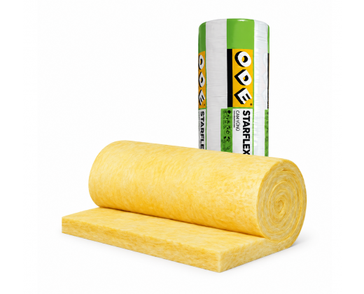 Стъклена минерална вата, жълта 50мм ODE - Starflex blanket UF D-12