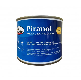 UV-устойчива акрилна декоративна боя за ковано желязо - Златна - PIRANOL GOLD