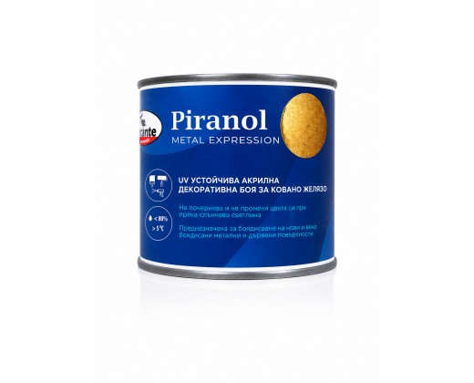 Златна екстериорна боя за метал - устойчива на атмосферни условия - PIRANOL GOLD