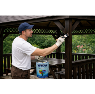 Импрегнираща 3в1 вакса за дърво на водна основа - UV устойчива - 3650