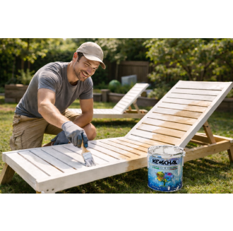 Импрегнираща 3в1 вакса за дърво на водна основа - UV устойчива - 3650