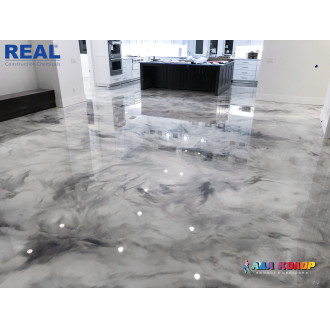 2К епоксидна смола за под с перлен металик ефект - REAL 800 Metallic/Pearl