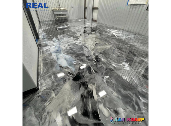 2К епоксидна смола за под с перлен металик ефект - REAL 800 Metallic/Pearl