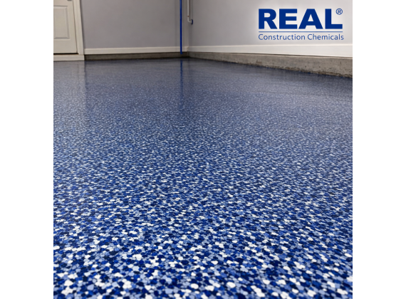 2К, саморазливно епоксидно покритие за декоративни люспи (чипс) - REAL CP 190