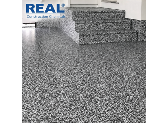 2К, саморазливно епоксидно покритие за декоративни люспи (чипс) - REAL CP 190