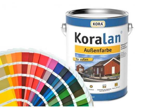 Водоустойчива акрилна боя за дърво за екстериор - Koralan Außenfarbe