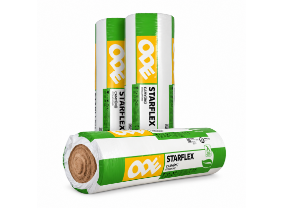 Стъклена вата, минерална, кафява, 50 мм - ODE Starflex Blanket UF D-12